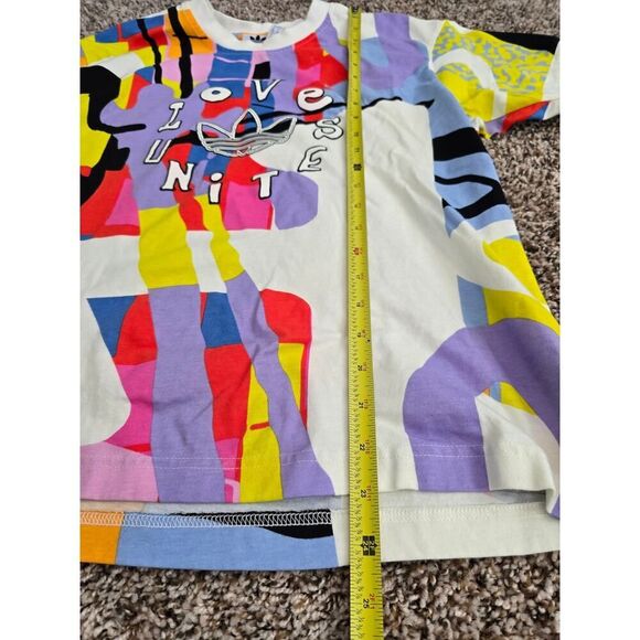 Adidas Love Unites Graphic Tee Men’s XS Colorful Pride Shirt Streetwear - Picture 5 of 6